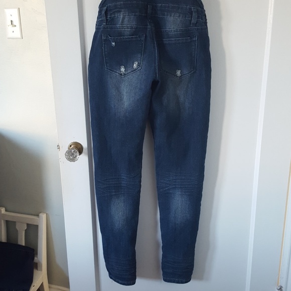 SOLD Bongo Skinny Blue Denim Overalls - Picture 5 of 8